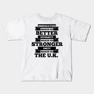 Immigration UK United Kingdom Kids T-Shirt